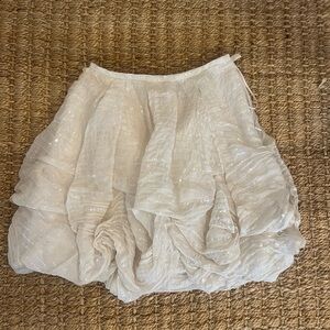 Ralph Lauren Black Label Vintage Sequin Organza Bubble Skirt